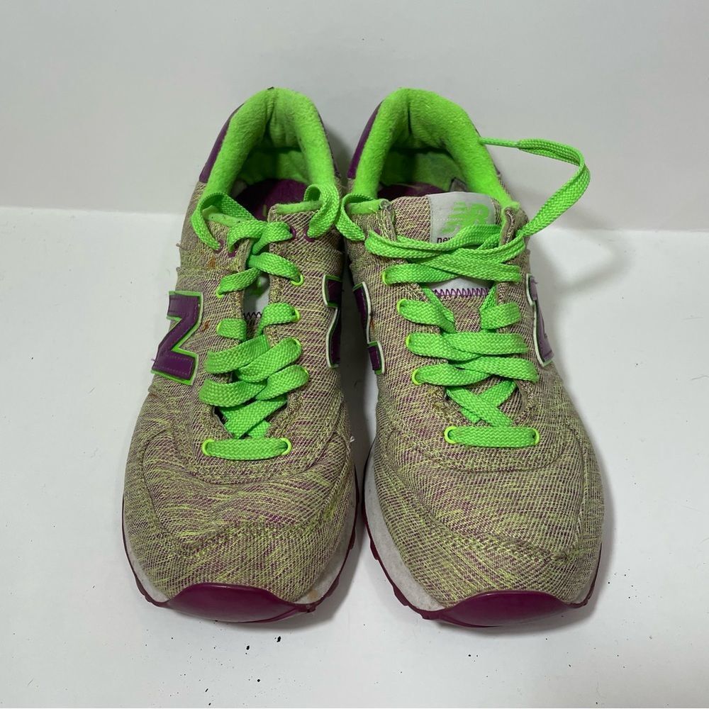 New Balance Green Athletic Training Shoes - Picture 5 of 7